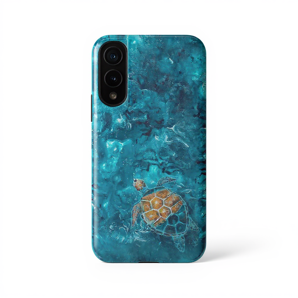 Ocean Blue Turtle Design Tough Phone Case
