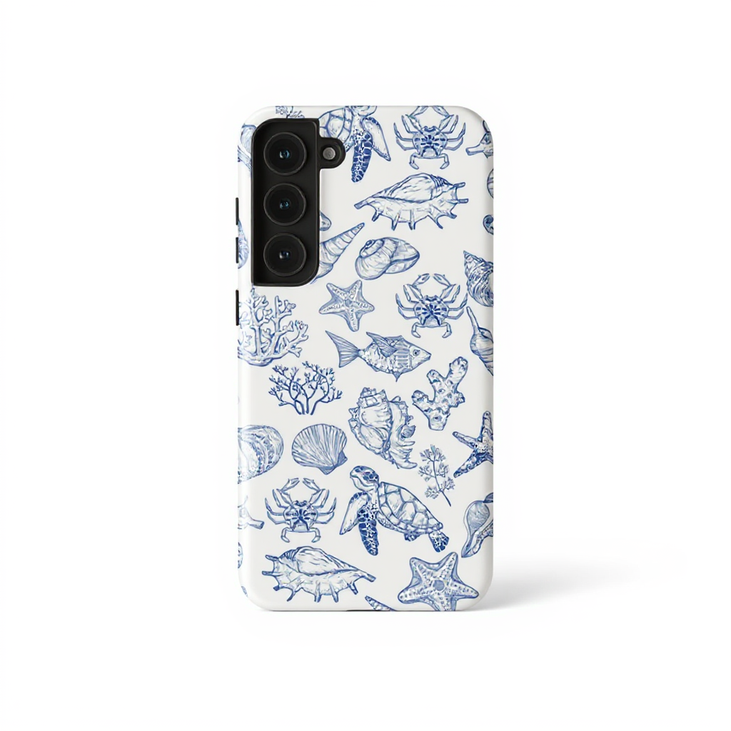 Ocean-Inspired Marine Life Tough Phone Case