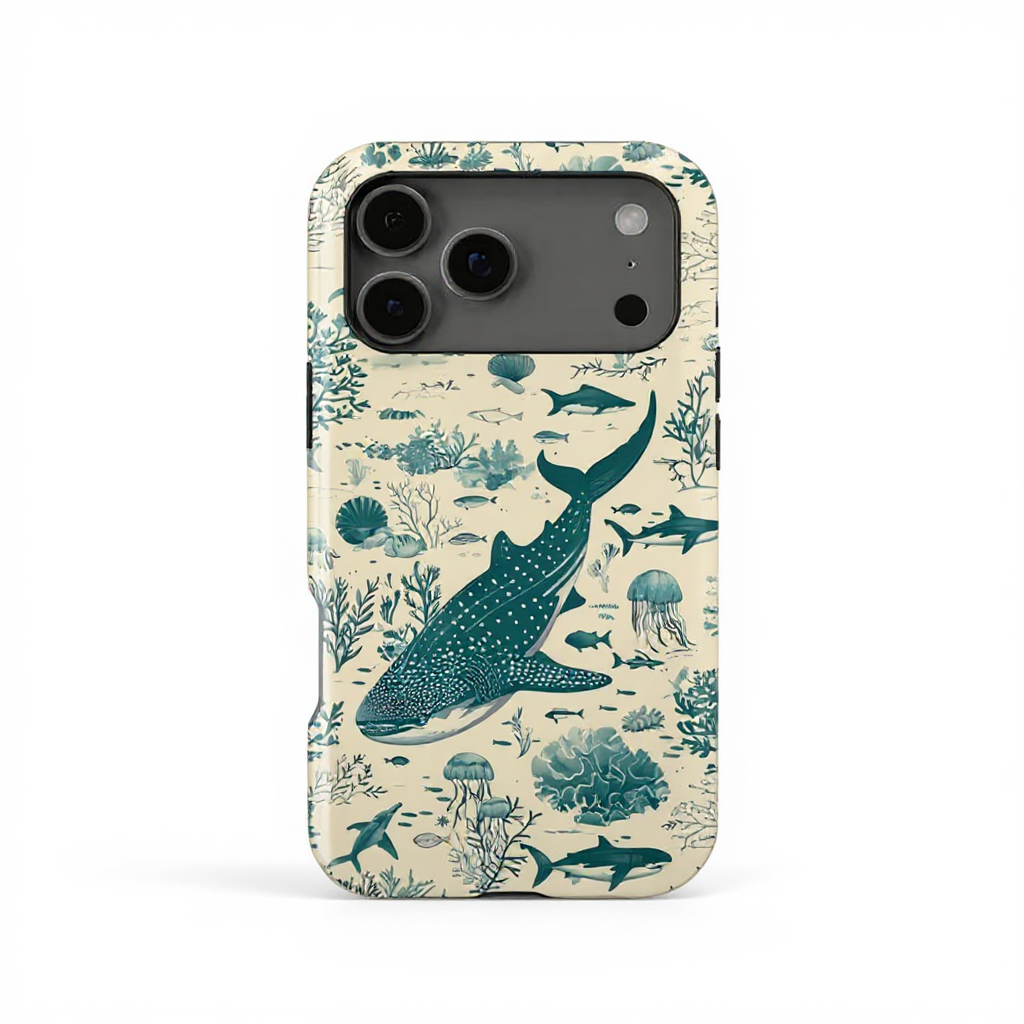 Ocean Life Illustration Tough Phone Case