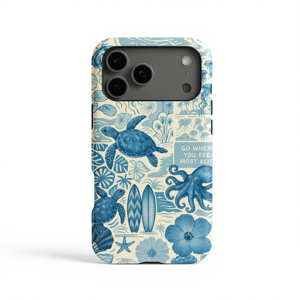 Ocean Life Inspired Tough Phone Case