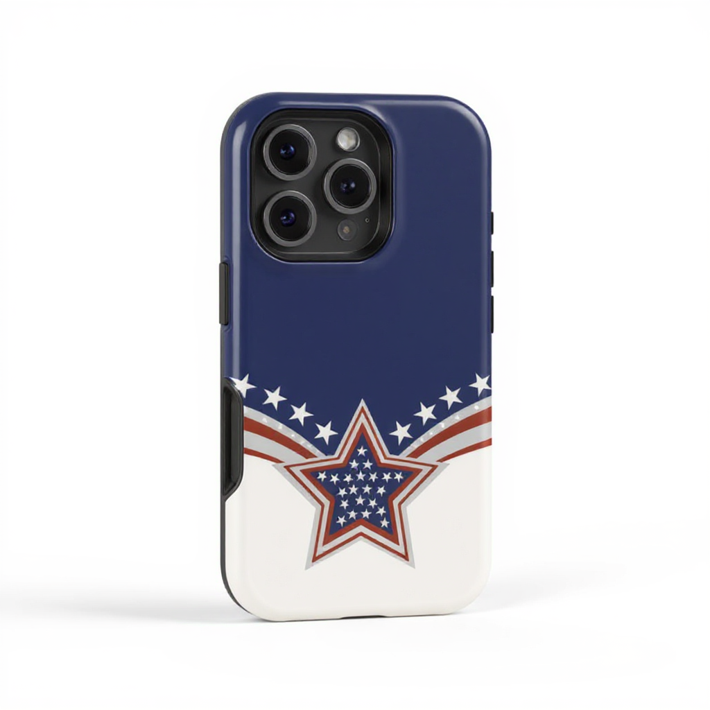 Patriotic Star Design Tough Phone Case