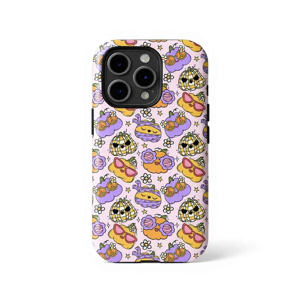 Playful Cartoon Patterns Tough Phone Case