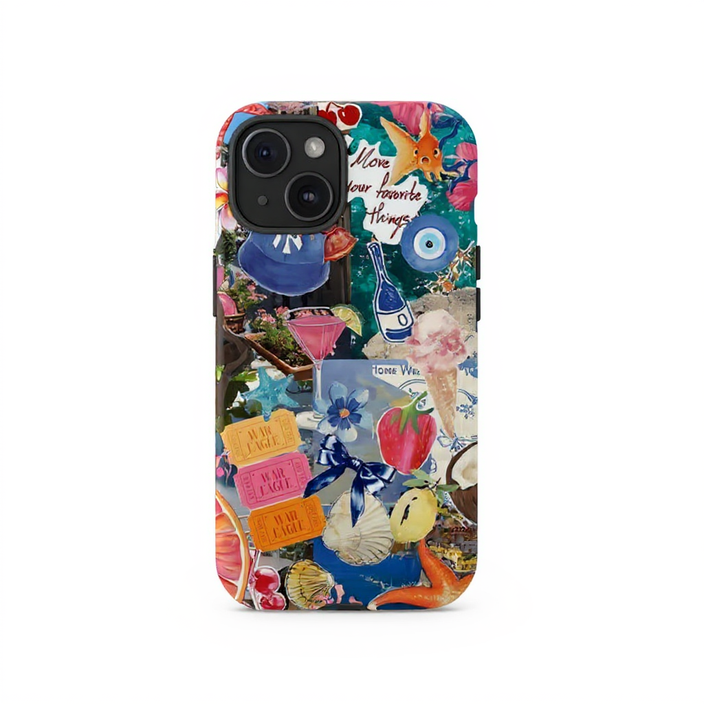 Playful Collage Design Tough Phone Case