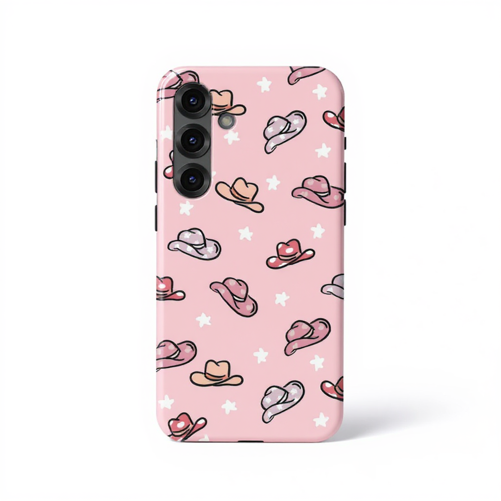 Playful Cowboy Hat Pattern Tough Phone Case