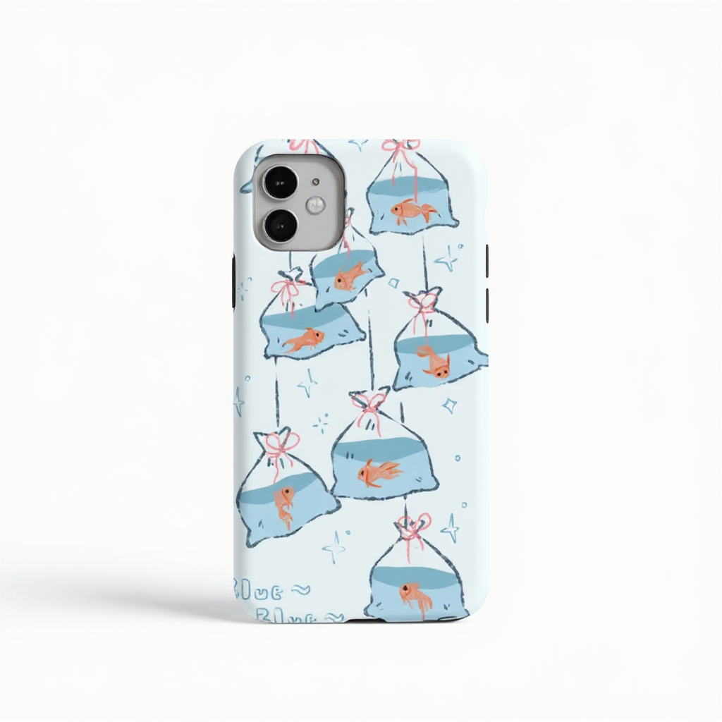Playful Goldfish Bags Art Tough Phone Case