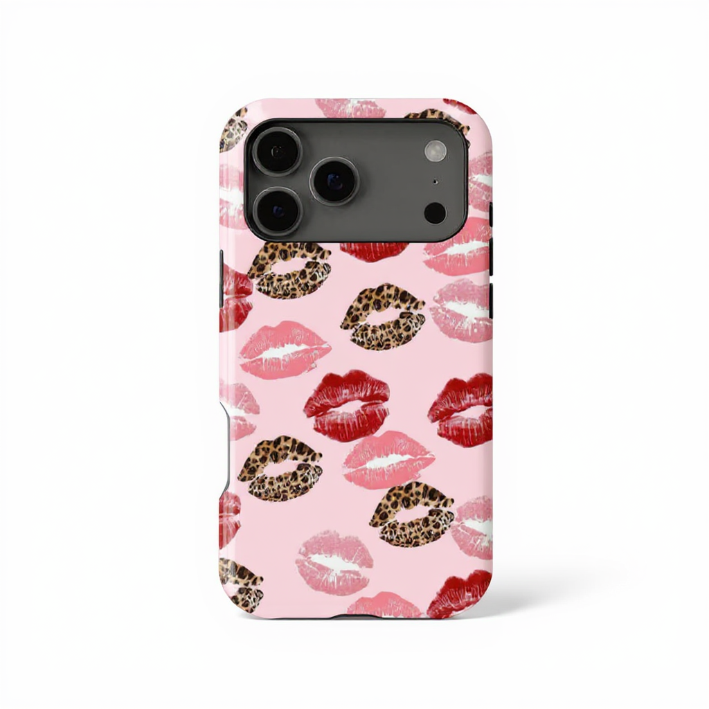 Playful Kiss Lips Design Tough Phone Case