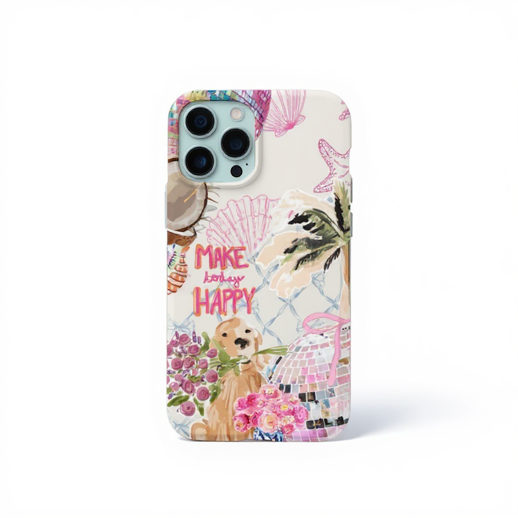 Playful Tropical Vibes Tough Phone Case