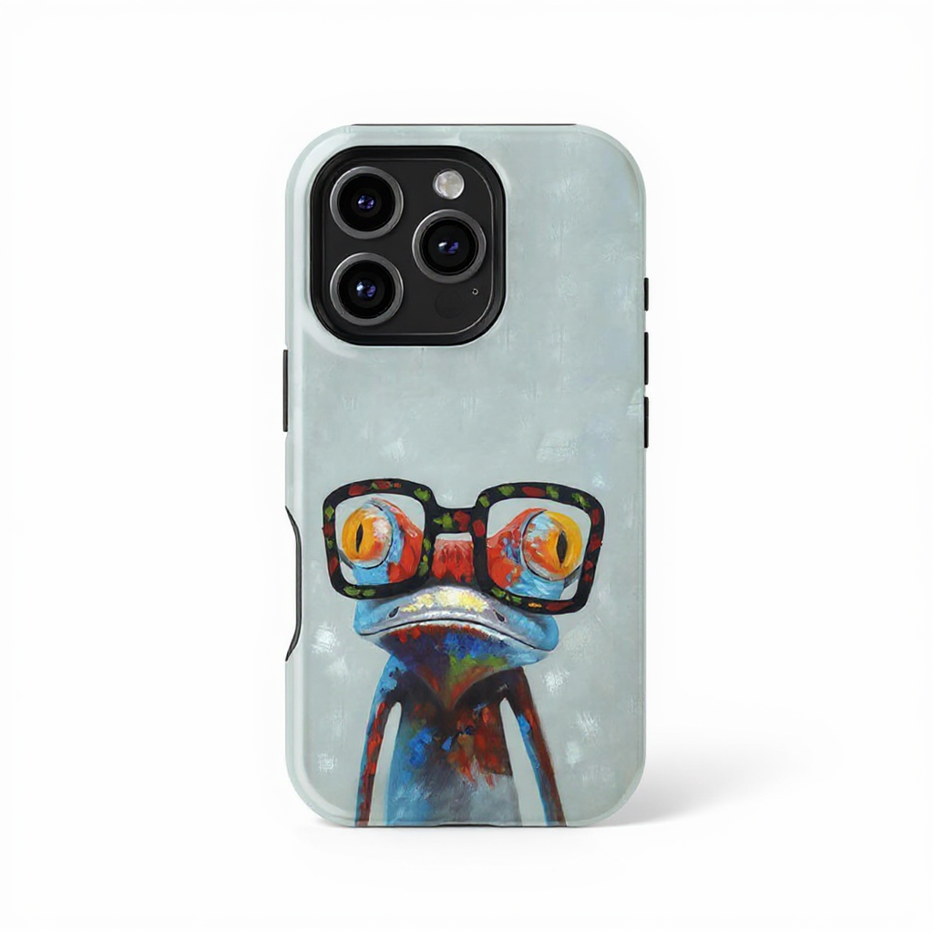 Quirky Frog Art Tough Phone Case