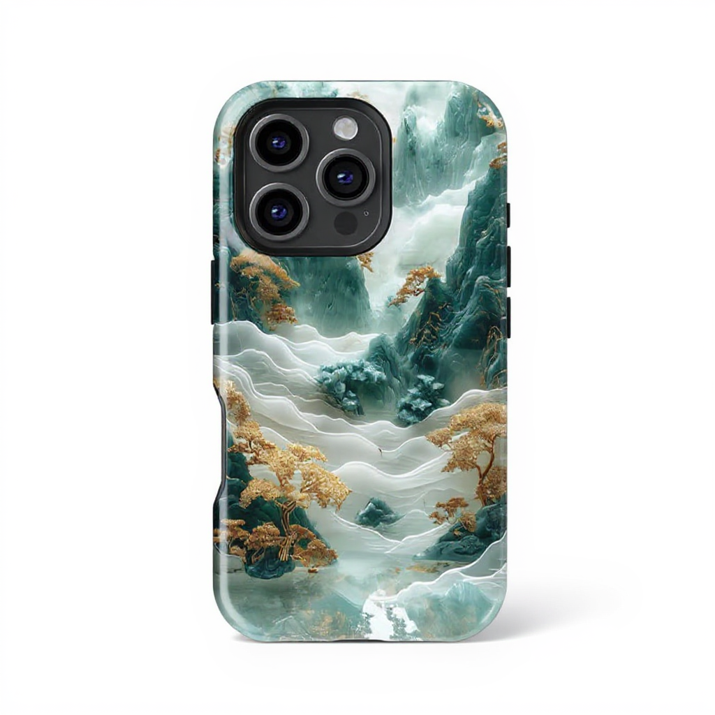 Serene Mountain Landscape Tough Phone Case