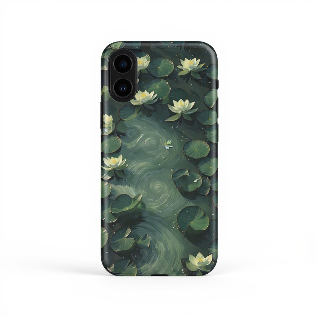 Serene Water Lily Art Tough Phone Case