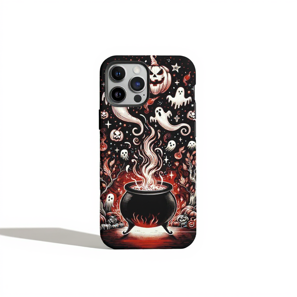 Spooky Halloween Cauldron Art Tough Phone Case