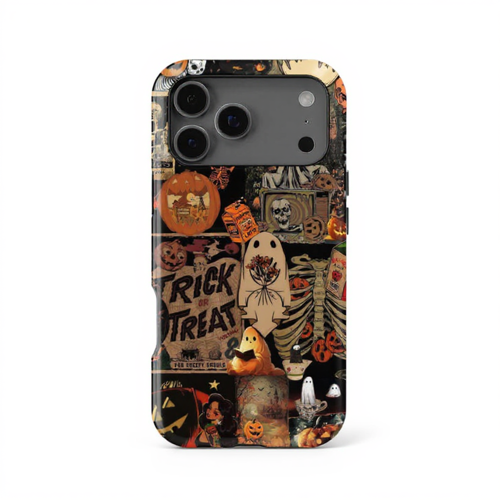 Spooky Halloween Collage Tough Phone Case