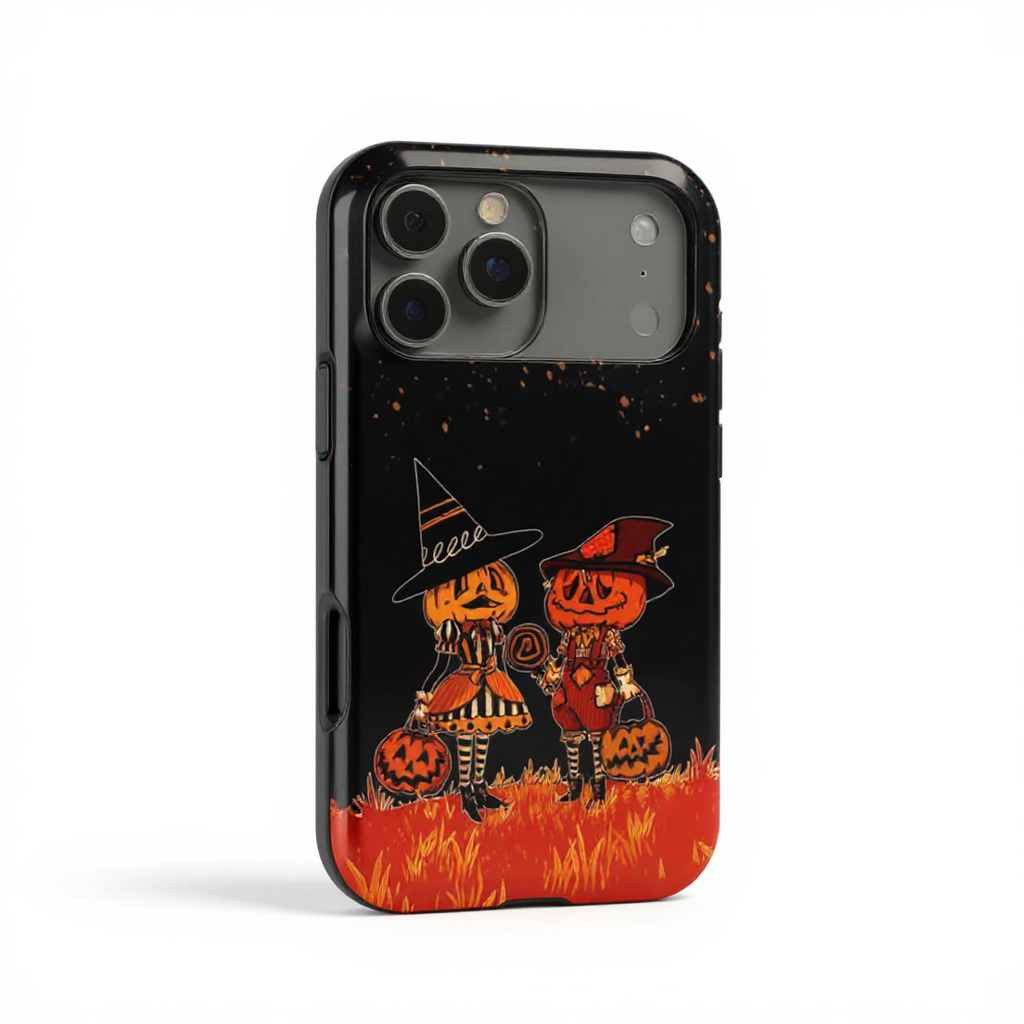 Spooky Pumpkin Duo Halloween Tough Phone Case