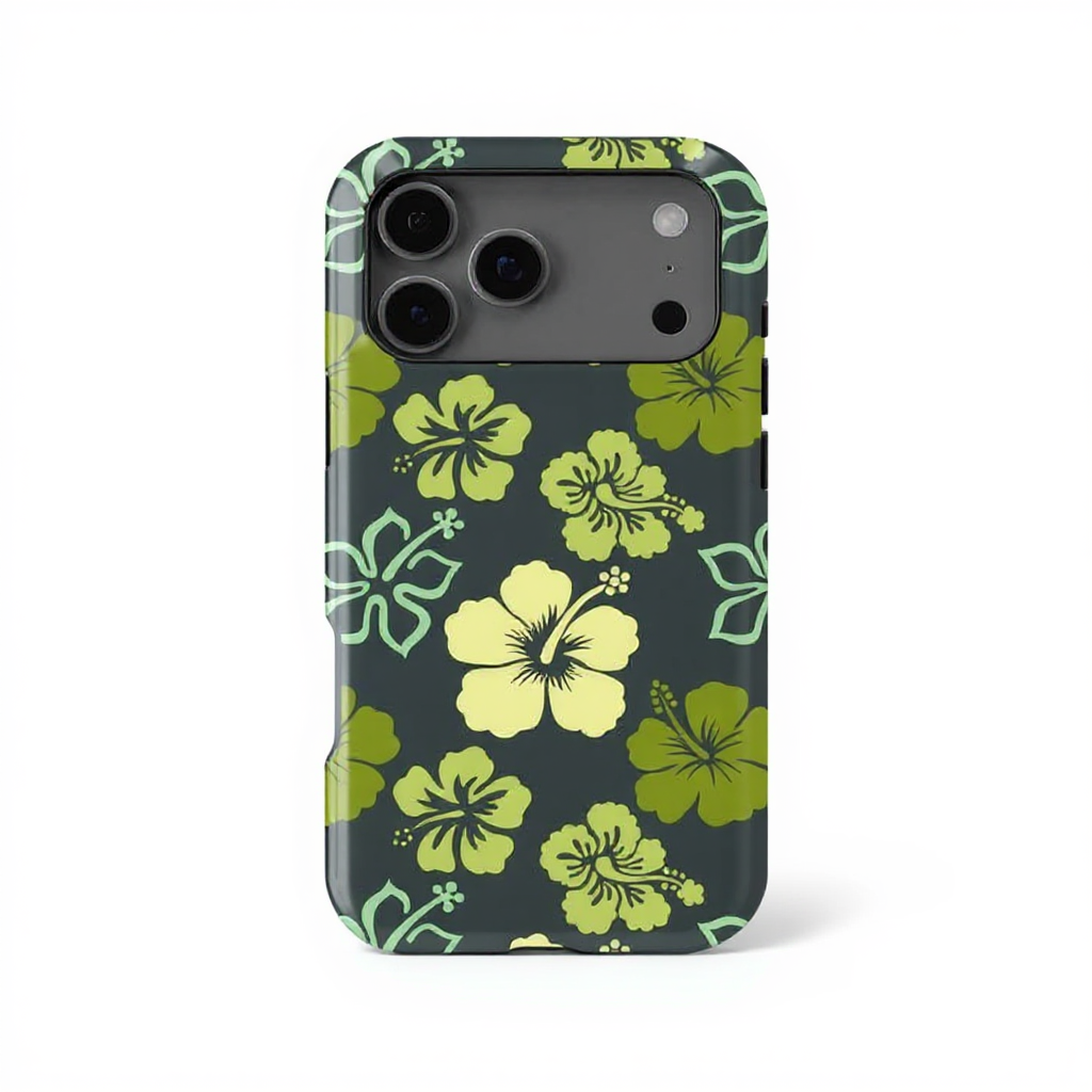 Tropical Floral Print Tough Phone Case