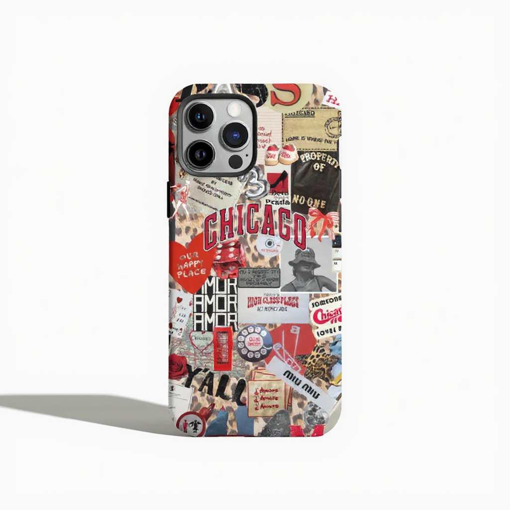 Urban Chic Graphic Collage Tough Phone Case