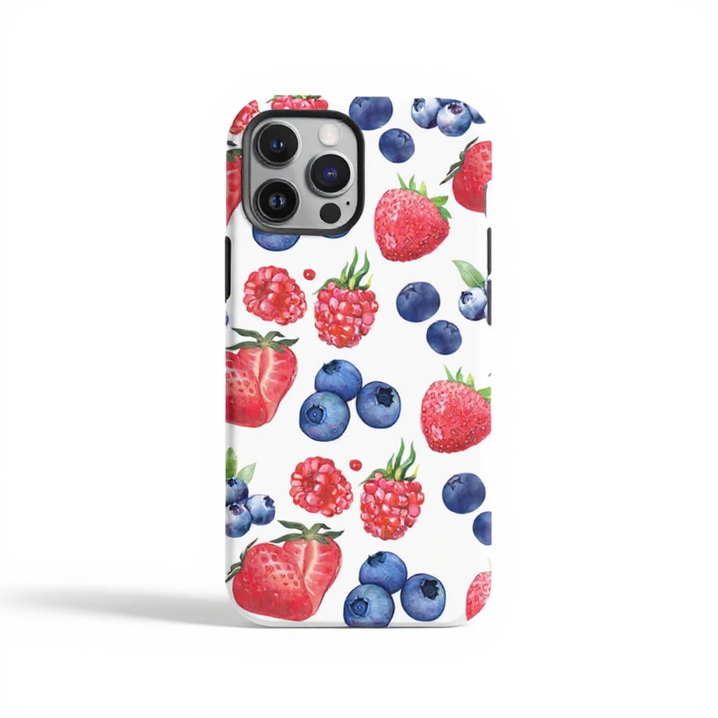 Vibrant Berry Pattern Tough Phone Case