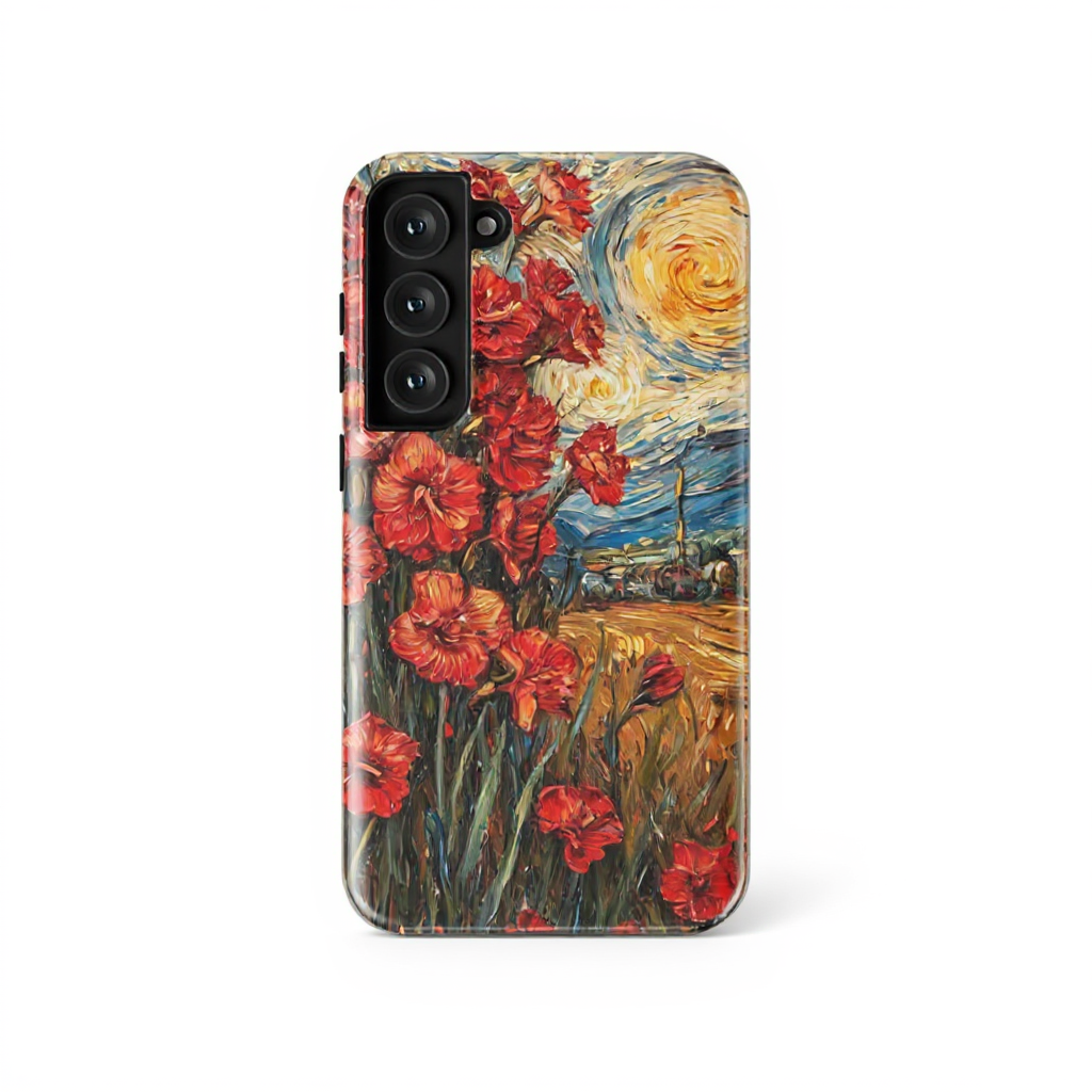 Vibrant Floral Art Inspired Tough Phone Case