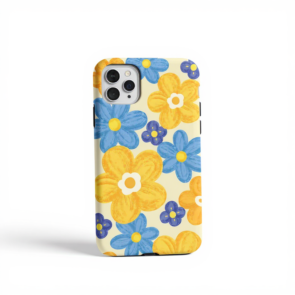 Vibrant Floral Pattern Tough Phone Case