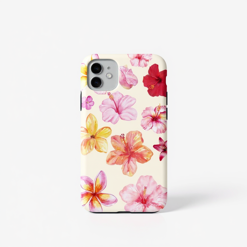 Vibrant Floral Watercolor Tough Phone Case