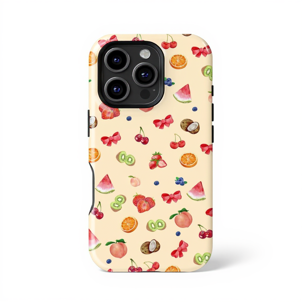 Vibrant Fruit Pattern Tough Phone Case