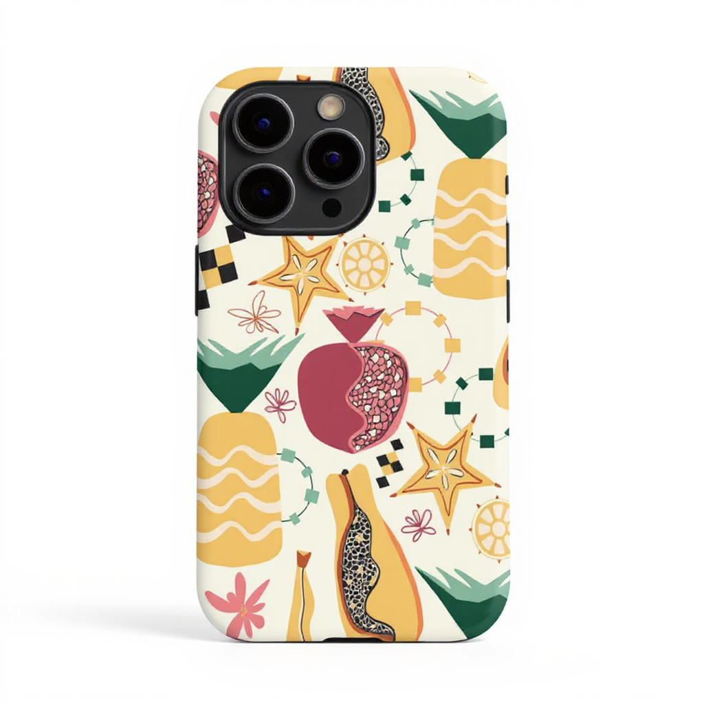 Vibrant Fruit Pattern Tough Phone Case