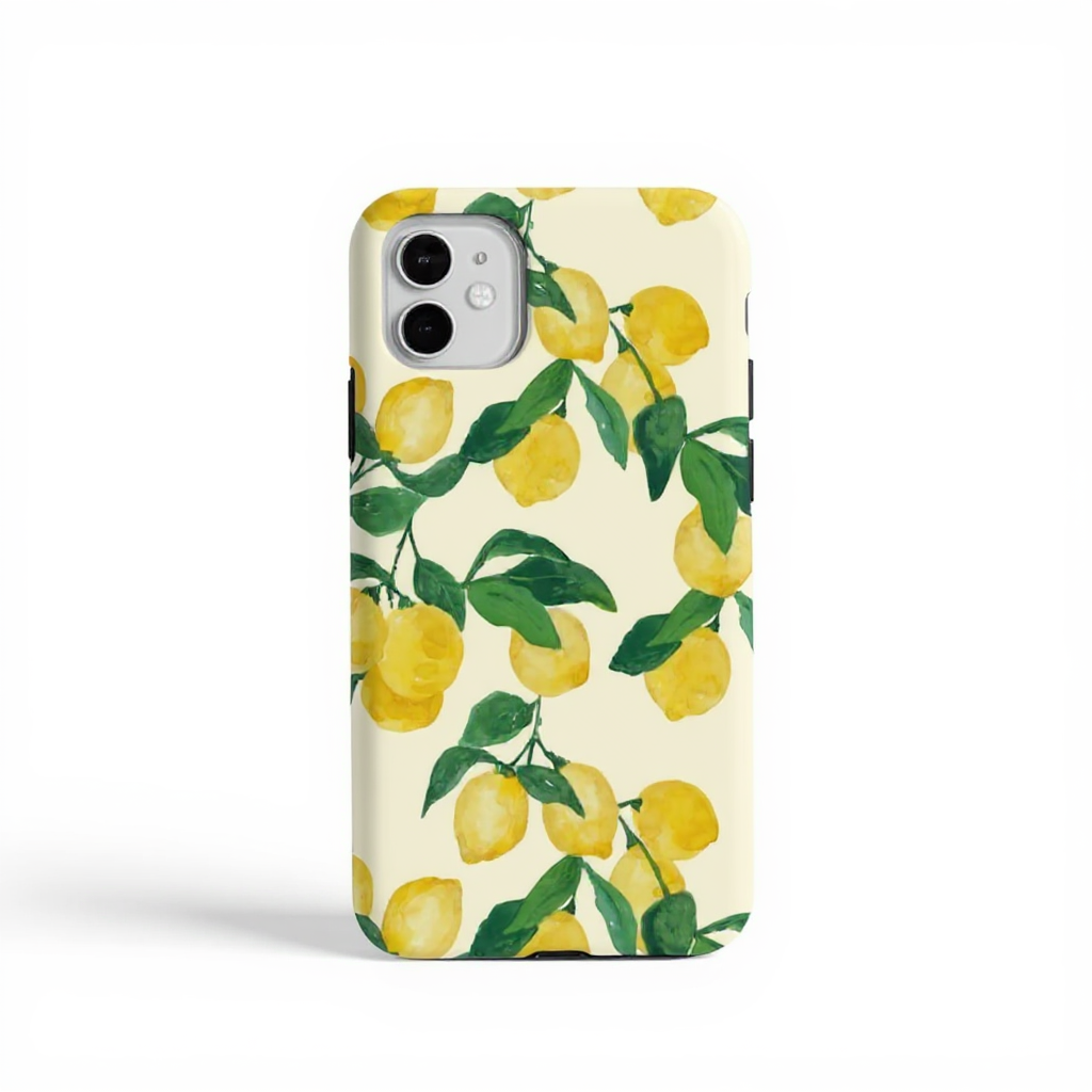 Vibrant Lemon Blossom Aesthetic Tough Phone Case