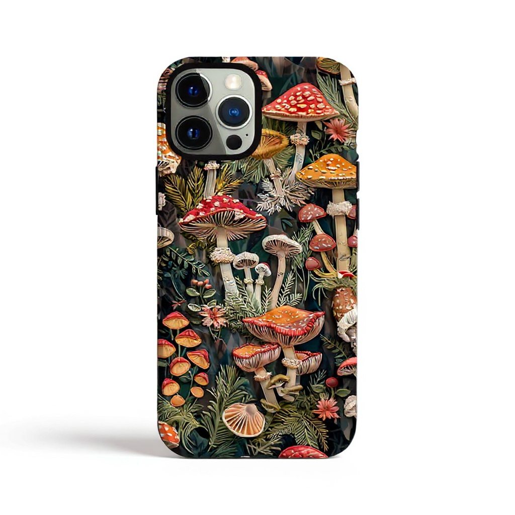 Vibrant Mushroom Garden Tough Phone Case