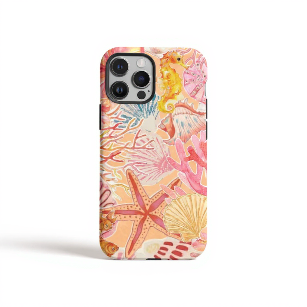 Vibrant Ocean Life Art Tough Phone Case