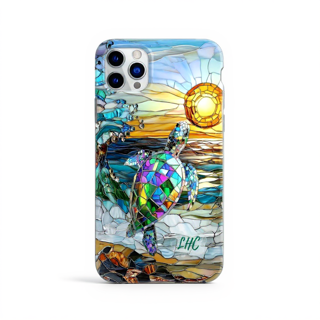 Vibrant Sea Turtle Mosaic Tough Phone Case