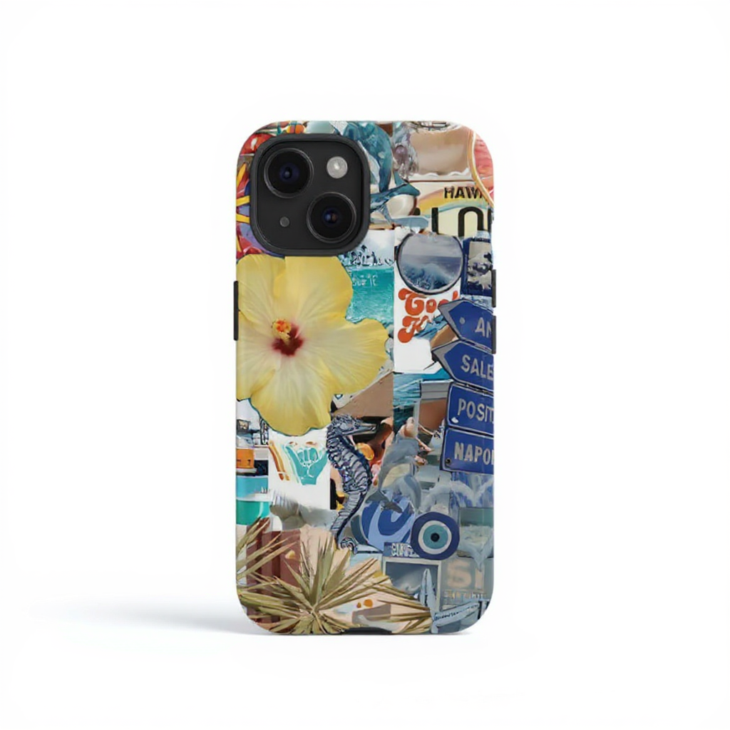 Vibrant Tropical Collage Tough Phone Case