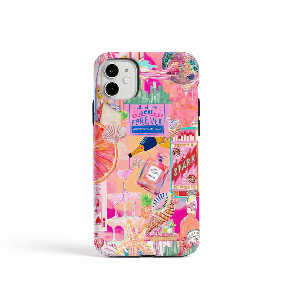 Vibrant Tropical Collage Tough Phone Case