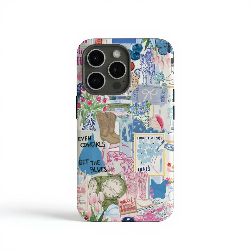 Vintage Collage Floral Aesthetic Tough Phone Case