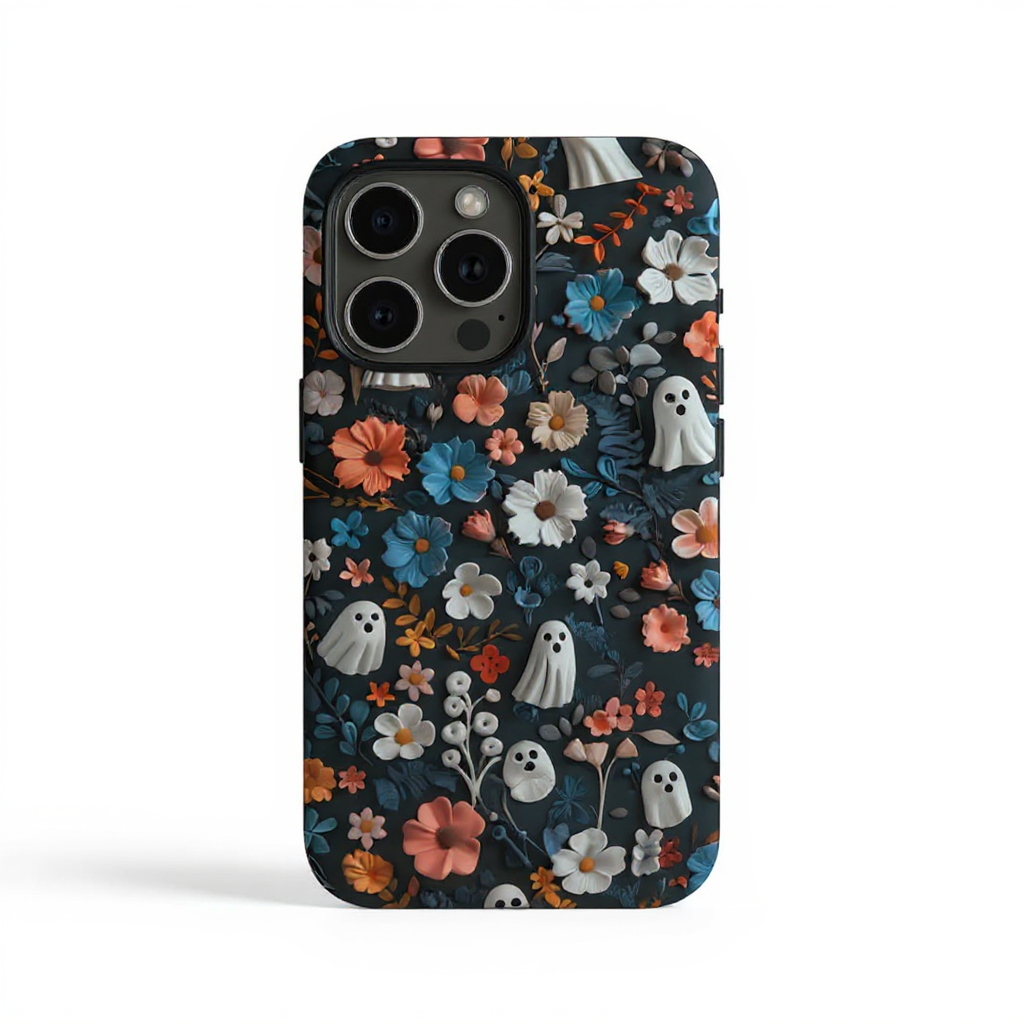 Whimsical Floral Ghosts Tough Phone Case