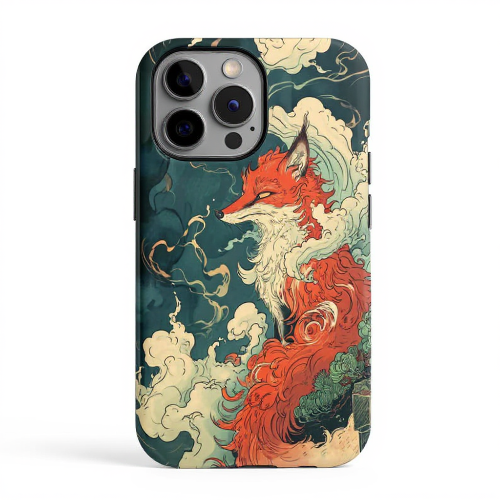 Whimsical Fox Art Tough Phone Case