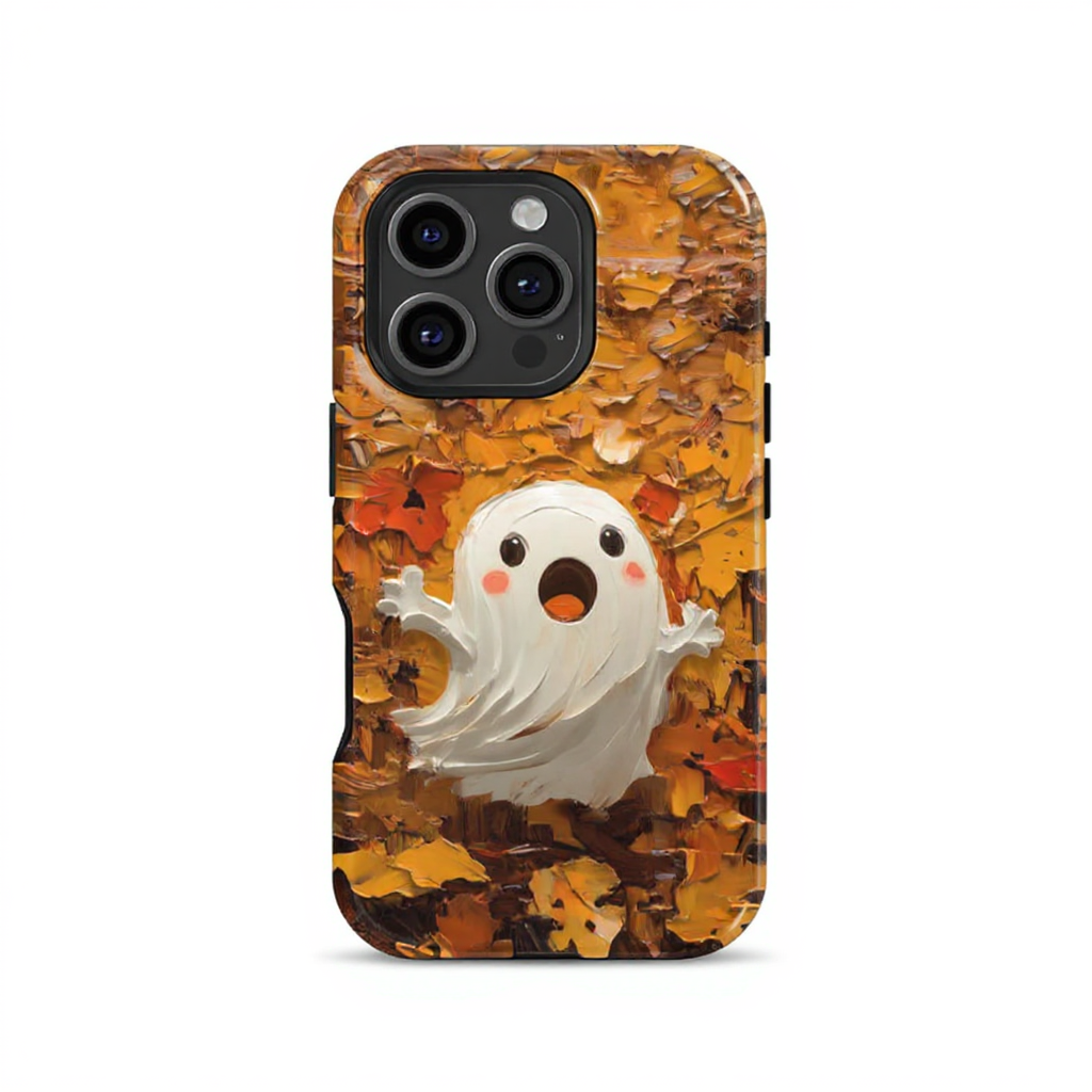 Whimsical Ghost Design Tough Phone Case