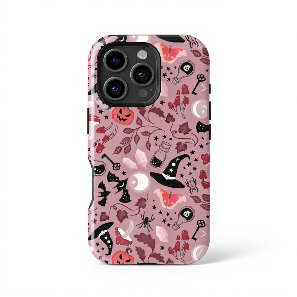 Whimsical Halloween Pattern Tough Phone Case