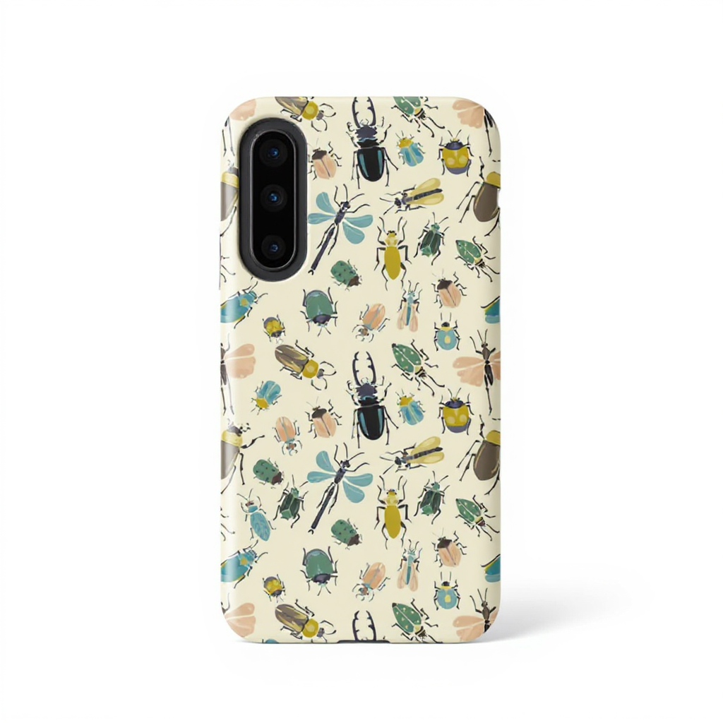 Whimsical Insect Pattern Tough Phone Case