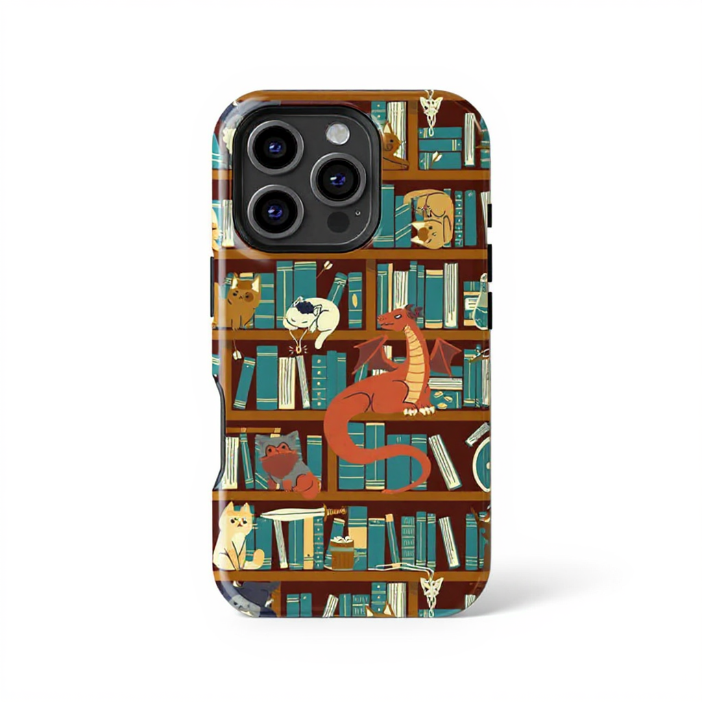 Whimsical Library Friends Tough Phone Case