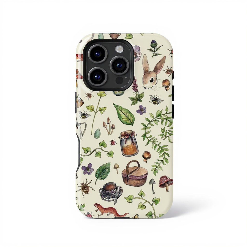 Whimsical Nature Print Tough Phone Case