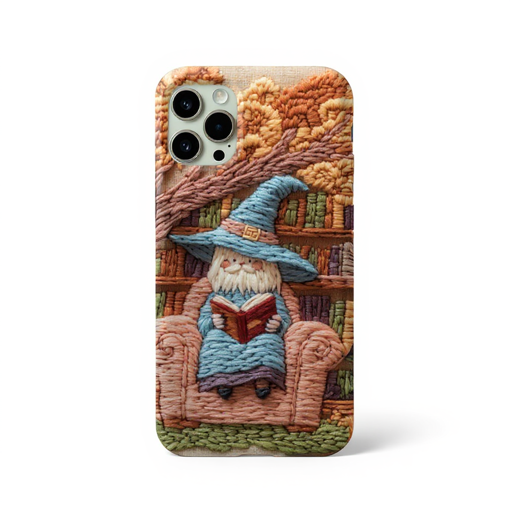 Whimsical Reading Gnome Art Tough Phone Case