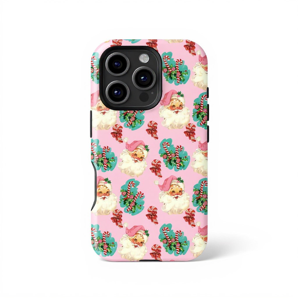 Whimsical Santa Claus Pattern Tough Phone Case