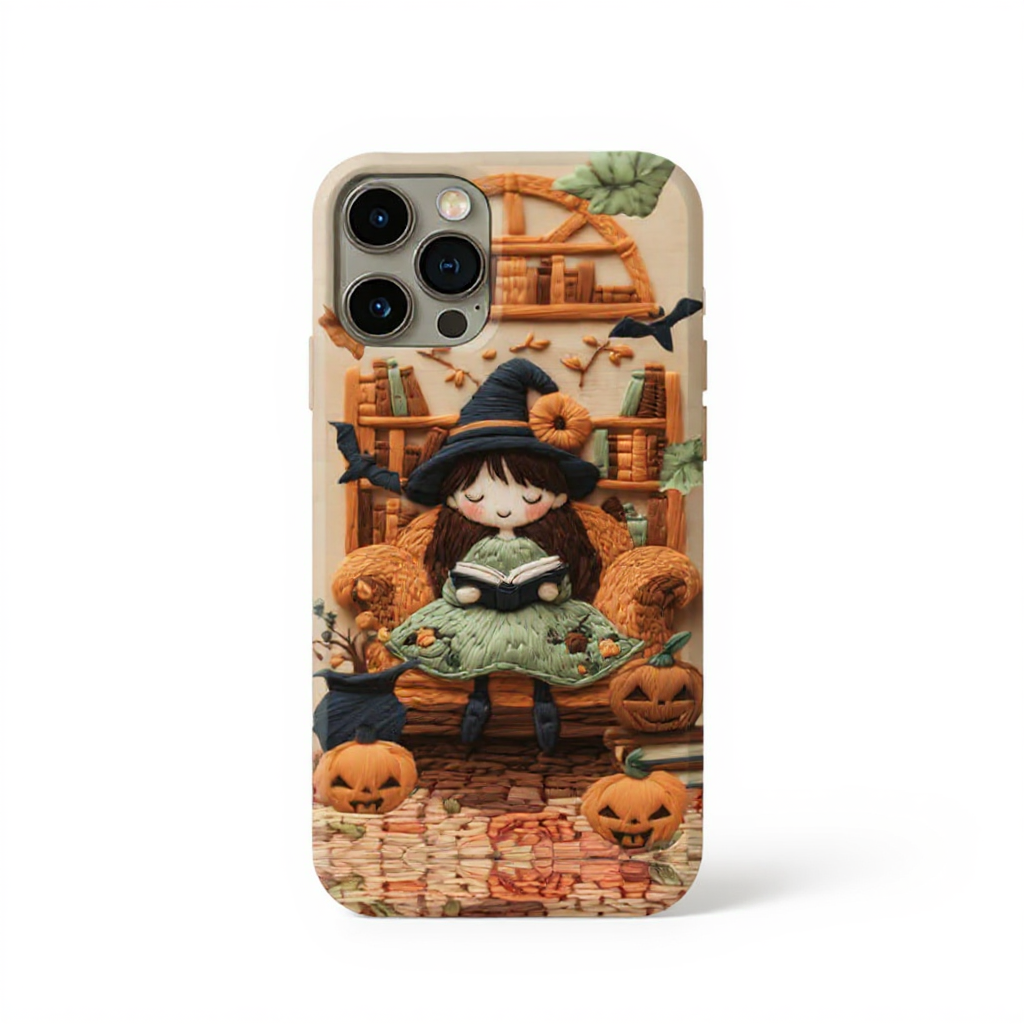 Whimsical Witch Reading Tough Phone Case